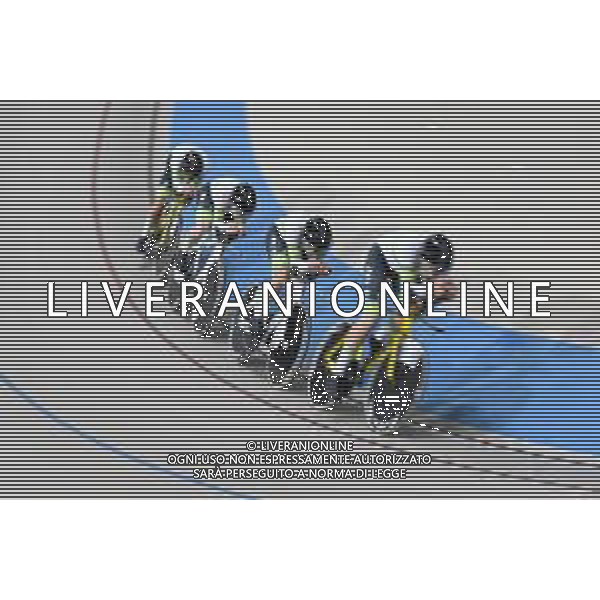 23-10-2025 World Championships Elite Track; Giornata 02; 2025, Australia; Bleddyn, Olver; Agnoletto, Blake; Leahy, Conor; Moriarty, James; Santiago Del Cile - Velodromo Penalolen; ©SIROTTI - AGENZIA ALDO LIVERANI SAS