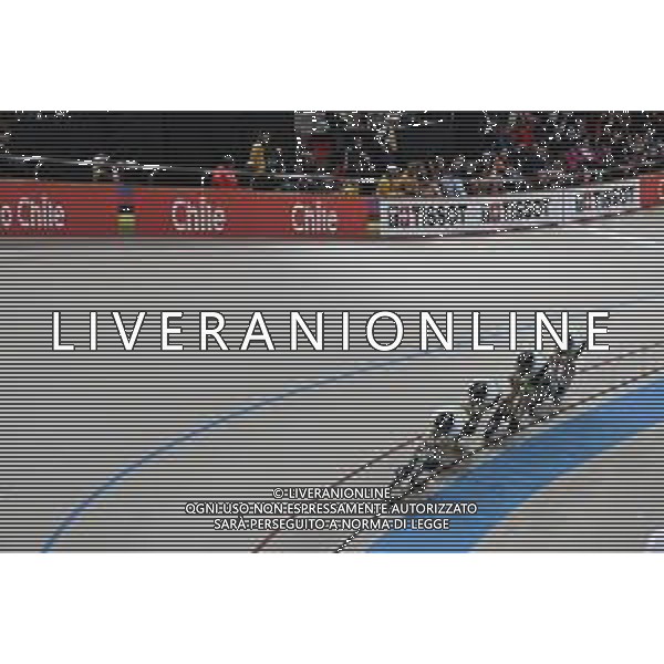 23-10-2025 World Championships Elite Track; Giornata 02; 2025, Australia; Bleddyn, Olver; Agnoletto, Blake; Leahy, Conor; Moriarty, James; Santiago Del Cile - Velodromo Penalolen; ©SIROTTI - AGENZIA ALDO LIVERANI SAS