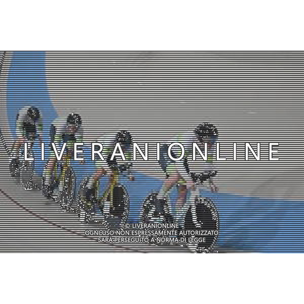 23-10-2025 World Championships Elite Track; Giornata 02; 2025, Australia; Bleddyn, Olver; Agnoletto, Blake; Leahy, Conor; Moriarty, James; Santiago Del Cile - Velodromo Penalolen; ©SIROTTI - AGENZIA ALDO LIVERANI SAS