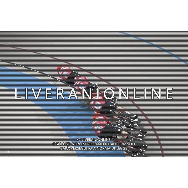 23-10-2025 World Championships Elite Track; Giornata 02; 2025, Danimarca; Hansen, Tobias; Larsen, Niklas; Madsen, Frederik; Pedersen, Rasmus; Santiago Del Cile - Velodromo Penalolen; ©SIROTTI - AGENZIA ALDO LIVERANI SAS