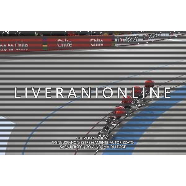 23-10-2025 World Championships Elite Track; Giornata 02; 2025, Danimarca; Hansen, Tobias; Larsen, Niklas; Madsen, Frederik; Pedersen, Rasmus; Santiago Del Cile - Velodromo Penalolen; ©SIROTTI - AGENZIA ALDO LIVERANI SAS