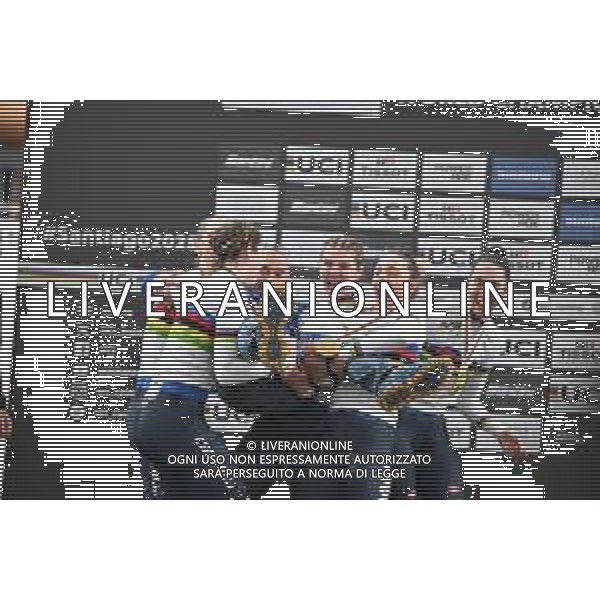 23-10-2025 World Championships Elite Women Track; Giornata 02; 2025, Italia; Guazzini, Vittoria; Fidanza, Martina; Alzini, Martina; Venturelli, Federica; Consonni, Chiara; Villa, Marco; Santiago Del Cile - Velodromo Penalolen; ©SIROTTI - AGENZIA ALDO LIVERANI SAS