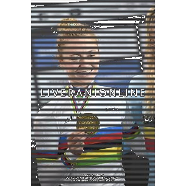 23-10-2025 World Championships Elite Women Track; Giornata 02; 2025, Irlanda; Gillespie, Lara; Santiago Del Cile - Velodromo Penalolen; ©SIROTTI - AGENZIA ALDO LIVERANI SAS