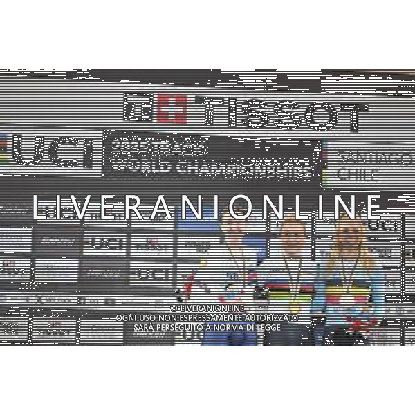 23-10-2025 World Championships Elite Women Track; Giornata 02; 2025, Irlanda; 2025, Great Britain; 2025, Belgium; Gillespie, Lara; Archibald, Katie; Hesters, Helene; Santiago Del Cile - Velodromo Penalolen; ©SIROTTI - AGENZIA ALDO LIVERANI SAS