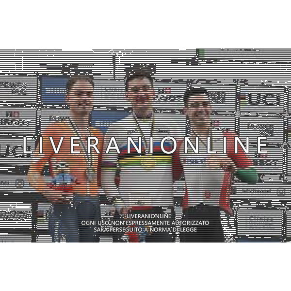 23-10-2025 World Championships Elite Track; Giornata 02; 2025, Germany; 2025, Olanda; 2025, Portogallo; Augenstein, Moritz; Dorenbos, Yanne; Leitao, Iuri; Santiago Del Cile - Velodromo Penalolen; ©SIROTTI - AGENZIA ALDO LIVERANI SAS