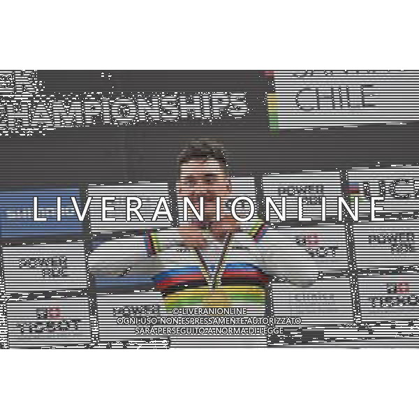 23-10-2025 World Championships Elite Track; Giornata 02; 2025, Germany; Augenstein, Moritz; Santiago Del Cile - Velodromo Penalolen; ©SIROTTI - AGENZIA ALDO LIVERANI SAS