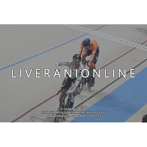 23-10-2025 World Championships Elite Track; Giornata 02; 2025, Germany; 2025, Olanda; Augenstein, Moritz; Dorenbos, Yanne; Santiago Del Cile - Velodromo Penalolen; ©SIROTTI - AGENZIA ALDO LIVERANI SAS