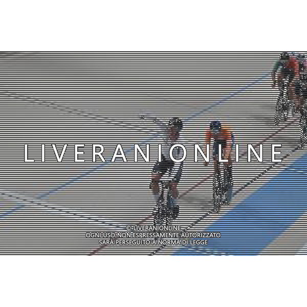 23-10-2025 World Championships Elite Track; Giornata 02; 2025, Germany; 2025, Olanda; Augenstein, Moritz; Dorenbos, Yanne; Santiago Del Cile - Velodromo Penalolen; ©SIROTTI - AGENZIA ALDO LIVERANI SAS