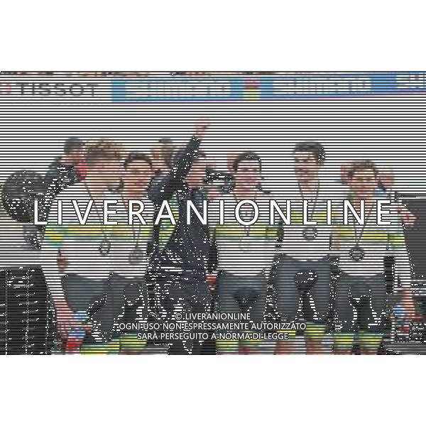 23-10-2025 World Championships Elite Track; Giornata 02; 2025, Australia; Bleddyn, Olver; Agnoletto, Blake; Leahy, Conor; Moriarty, James; Walsh, Liam; Santiago Del Cile - Velodromo Penalolen; ©SIROTTI - AGENZIA ALDO LIVERANI SAS