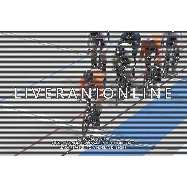 23-10-2025 World Championships Elite Track; Giornata 02; 2025, Olanda; 2025, Australia; Lavreysen, Harrie; Hoffman, Leigh; Hoogland, Jeffrey; Santiago Del Cile - Velodromo Penalolen; ©SIROTTI - AGENZIA ALDO LIVERANI SAS