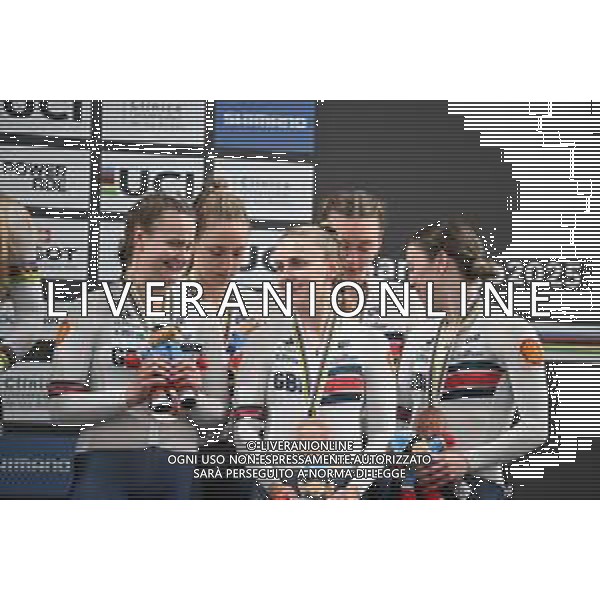 23-10-2025 World Championships Elite Women Track; Giornata 02; 2025, Great Britain; Leech, Madelaine; Barker, Megan; Knight, Josie; Morris, Anna; Roberts, Jessica; Santiago Del Cile - Velodromo Penalolen; ©SIROTTI - AGENZIA ALDO LIVERANI SAS