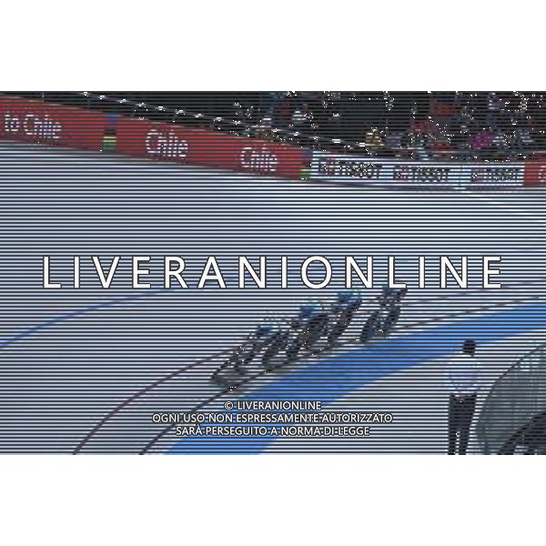 23-10-2025 World Championships Elite Women Track; Giornata 02; 2025, Belgium; Bossuyt, Shari; De Clercq, Katrijn; Hesters, Helene; Vierstraete, Luca; Santiago Del Cile - Velodromo Penalolen; ©SIROTTI - AGENZIA ALDO LIVERANI SAS