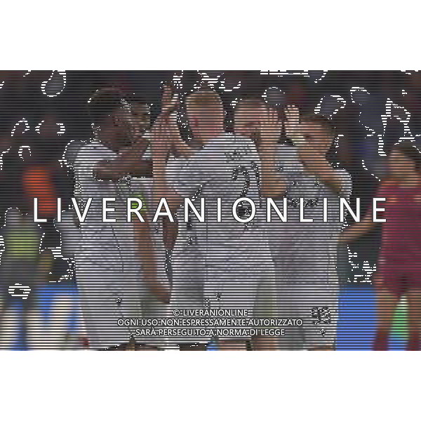 Roma vs Viktoria Plzen Europa League - 3 Giornata Stadio Olimpico - Roma 23-10-2025 nella foto Esultanza Viktoria Plzen Foto Federico Gaetano - ag Aldo liverani