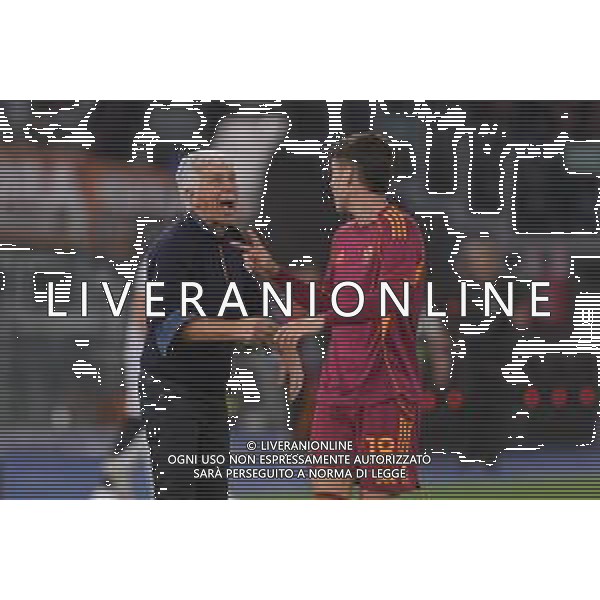 Roma vs Viktoria Plzen Europa League - 3 Giornata Stadio Olimpico - Roma 23-10-2025 nella foto Gasperini e Soulè Foto Federico Gaetano - ag Aldo liverani