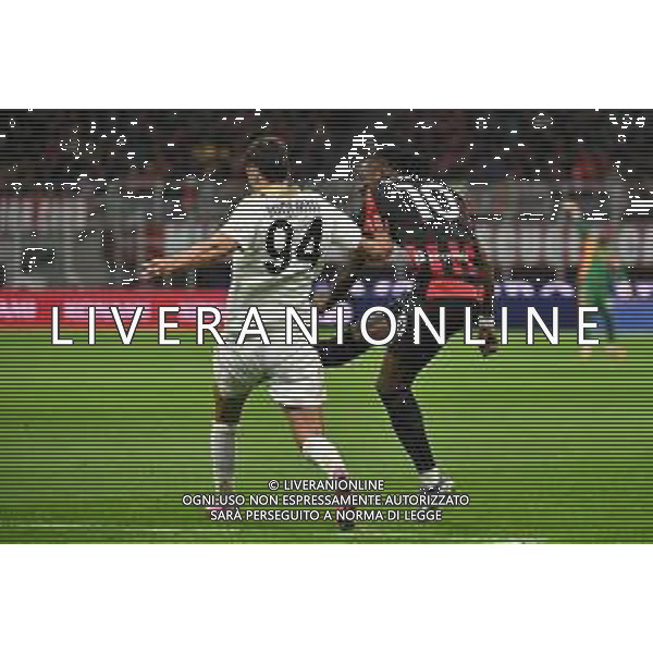 Milan vs Pisa nella foto Rafael Leao (Milan) segna il gol dell\'1 a 0 Milano 24-10-2025 Stadio Giuseppe Meazza - San Siro Milan vs Pisa Campionato Serie A Enilive - 8a giornata foto Roberto Garavaglia/Agenzia Aldo Liverani sas