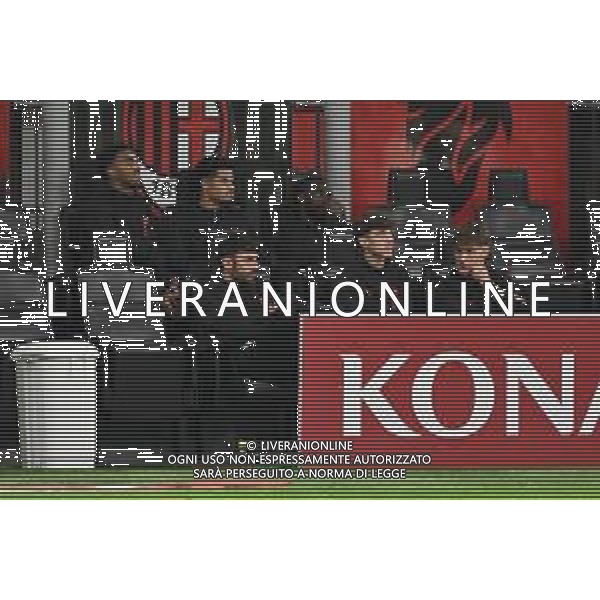 Milan vs Pisa nella foto la panchina Milan con pochi giocatori Milano 24-10-2025 Stadio Giuseppe Meazza - San Siro Milan vs Pisa Campionato Serie A Enilive - 8a giornata foto Roberto Garavaglia/Agenzia Aldo Liverani sas