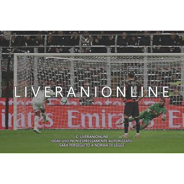 Milan vs Pisa nella foto Juan Cuadrado (Pisa) segna il gol dell\'1 a 1 Milano 24-10-2025 Stadio Giuseppe Meazza - San Siro Milan vs Pisa Campionato Serie A Enilive - 8a giornata foto Roberto Garavaglia/Agenzia Aldo Liverani sas