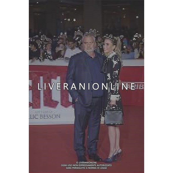 Roma 24 Ottobre 2025 Rome Film Fest - Red Carpet del film ‘Dracula’ di Luc Besson Nella foto: Luc Besson, Sarah Saldmann Foto Credit: Andrea Bracaglia- AGENZIA ALDO LIVERANI SAS