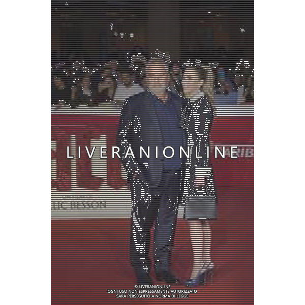 Roma 24 Ottobre 2025 Rome Film Fest - Red Carpet del film ‘Dracula’ di Luc Besson Nella foto: Luc Besson, Sarah Saldmann Foto Credit: Andrea Bracaglia- AGENZIA ALDO LIVERANI SAS