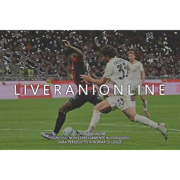 Milan vs Pisa nella foto sull\'1 a 1 Rafael Leao (Milan) occasione da gol Milano 24-10-2025 Stadio Giuseppe Meazza - San Siro Milan vs Pisa Campionato Serie A Enilive - 8a giornata foto Roberto Garavaglia/Agenzia Aldo Liverani sas