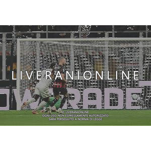 Milan vs Pisa nella foto M\'Bala Nzola (Pisa) segna il gol del 2 a 1 Milano 24-10-2025 Stadio Giuseppe Meazza - San Siro Milan vs Pisa Campionato Serie A Enilive - 8a giornata foto Roberto Garavaglia/Agenzia Aldo Liverani sas