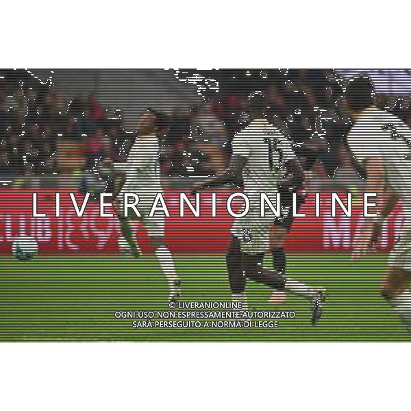 Milan vs Pisa nella foto Zachary Athekame (Milan), coperto, segna il gol del 2 a 2 Milano 24-10-2025 Stadio Giuseppe Meazza - San Siro Milan vs Pisa Campionato Serie A Enilive - 8a giornata foto Roberto Garavaglia/Agenzia Aldo Liverani sas