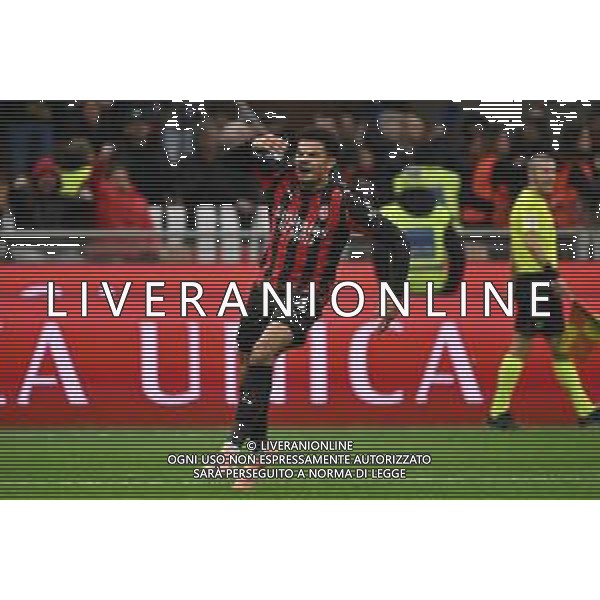 Milan vs Pisa nella foto Zachary Athekame (Milan) esultanza dopo il gol del 2 a 2 Milano 24-10-2025 Stadio Giuseppe Meazza - San Siro Milan vs Pisa Campionato Serie A Enilive - 8a giornata foto Roberto Garavaglia/Agenzia Aldo Liverani sas