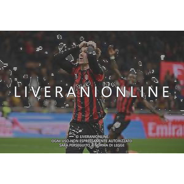 Milan vs Pisa nella foto Alexis Saelemaekers (Milan) delusione dopo occasione da gol fallita Milano 24-10-2025 Stadio Giuseppe Meazza - San Siro Milan vs Pisa Campionato Serie A Enilive - 8a giornata foto Roberto Garavaglia/Agenzia Aldo Liverani sas