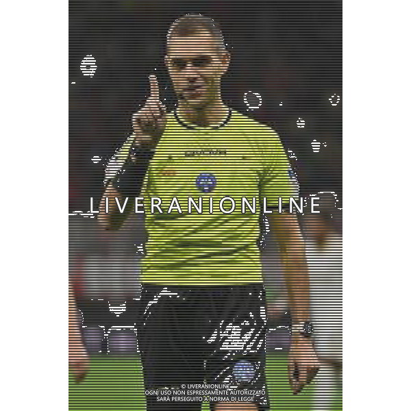 Milan vs Pisa nella foto l\'arbitro Luca Zufferli di Udine Milano 24-10-2025 Stadio Giuseppe Meazza - San Siro Milan vs Pisa Campionato Serie A Enilive - 8a giornata foto Roberto Garavaglia/Agenzia Aldo Liverani sas