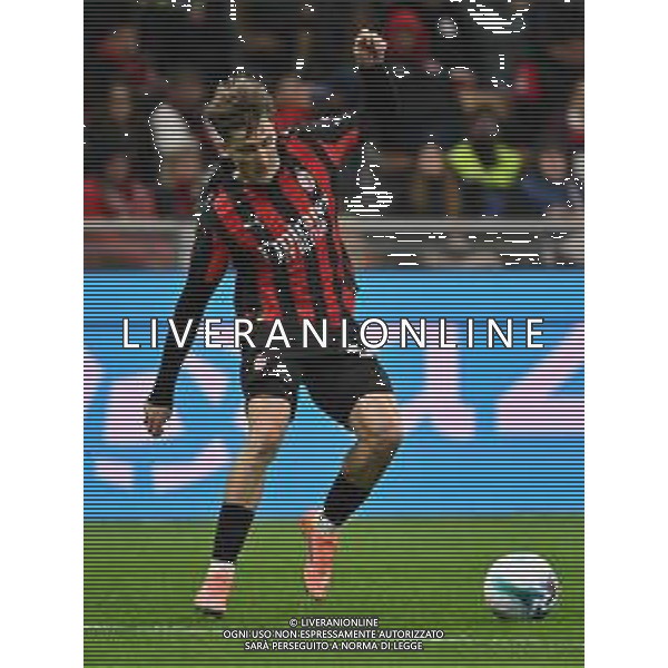 Milan vs Pisa nella foto Alexis Saelemaekers (Milan) Milano 24-10-2025 Stadio Giuseppe Meazza - San Siro Milan vs Pisa Campionato Serie A Enilive - 8a giornata foto Roberto Garavaglia/Agenzia Aldo Liverani sas