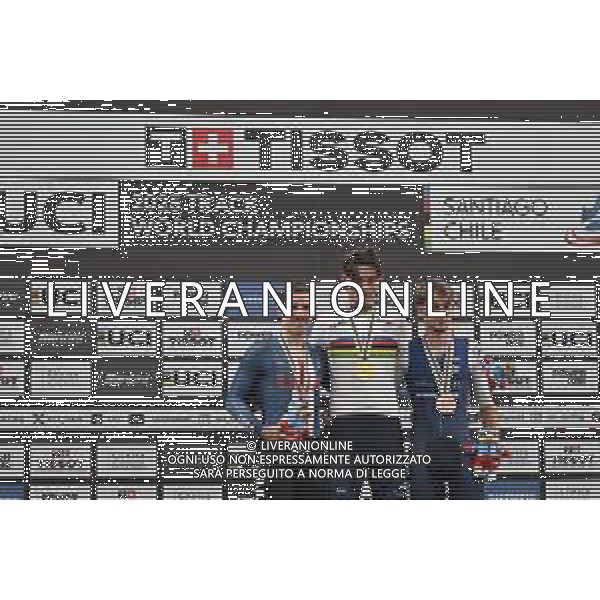 24-10-2025 World Championships Elite Track; Giornata 03; 2025, Great Britain; 2025, Usa; 2025, France; Tarling, Joshua; Moore, Peter; Petit, Clement; Santiago Del Cile - Velodromo Penalolen; ©SIROTTI - AGENZIA ALDO LIVERANI SAS