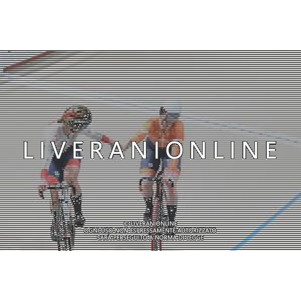 24-10-2025 World Championships Elite Women Track; Giornata 03; 2025, Olanda; 2025, Japan; Van De Wouw, Hetty; Sato, Mina; Santiago Del Cile - Velodromo Penalolen; ©SIROTTI - AGENZIA ALDO LIVERANI SAS