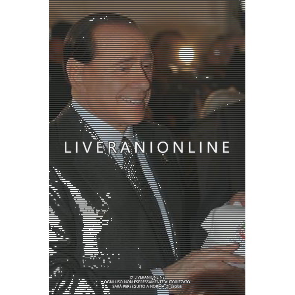 Milano 27 febbraio 2006 Inaugurazione cantiere di restauro Manifattura Tabacchi a Milano destinato a ospitare la Citta\' del Cinema Lombardia nella foto: Berlusconi Silvio foto Andry / Ag. Aldo Liverani