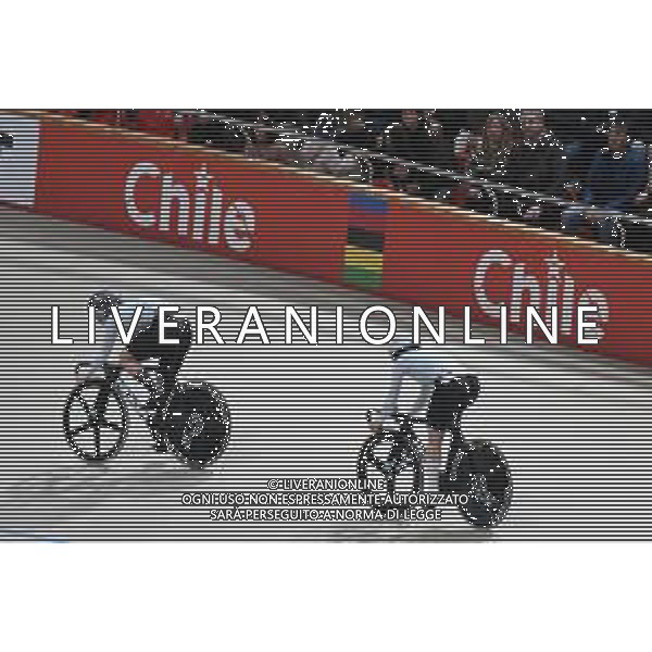 24-10-2025 World Championships Elite Women Track; Giornata 03; 2025, Ain; Lysenko, Alina; Burlakova, Lana; Santiago Del Cile - Velodromo Penalolen; ©SIROTTI - AGENZIA ALDO LIVERANI SAS