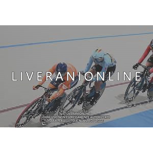 24-10-2025 World Championships Elite Women Track; Giornata 03; 2025, Olanda; 2025, Belgium; Wiebes, Lorena; Bossuyt, Shari; Santiago Del Cile - Velodromo Penalolen; ©SIROTTI - AGENZIA ALDO LIVERANI SAS