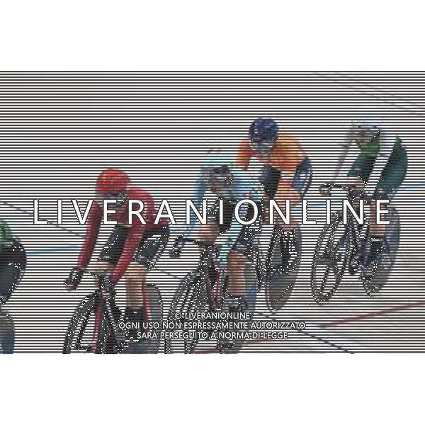 24-10-2025 World Championships Elite Women Track; Giornata 03; 2025, Danimarca; 2025, Olanda; 2025, Belgium; Dideriksen, Amalie; Wiebes, Lorena; Bossuyt, Shari; Santiago Del Cile - Velodromo Penalolen; ©SIROTTI - AGENZIA ALDO LIVERANI SAS