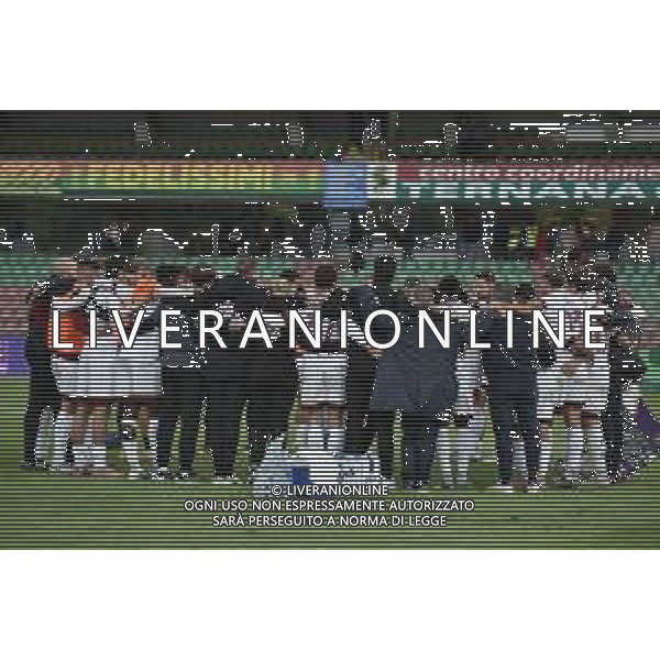 Ternana vs Arezzo Campionato Serie C Sky Wifi - 11 Giornata Libero Liberati - Terni 25-10-2025 nella foto gruppo giocatori Arezzo a fine gara Foto di Federico Gaetano - ag.Aldo Liverani- AGENZIA ALDO LIVERANI SAS