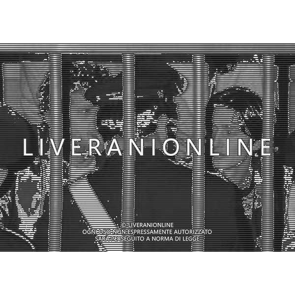 NEG- MILANO 1982 PROCESSO A PRIMA LINEA NELLA FOTO IL PROCESSO A PRIMA LINEA E BRIGATE ROSSE A MILANO NELL\'ANNO 1982 AG ALDO LIVERANI SAS