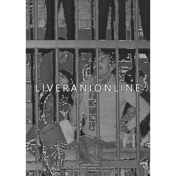 NEG- MILANO 1982 PROCESSO A PRIMA LINEA NELLA FOTO IL PROCESSO A PRIMA LINEA E BRIGATE ROSSE A MILANO NELL\'ANNO 1982 AG ALDO LIVERANI SAS