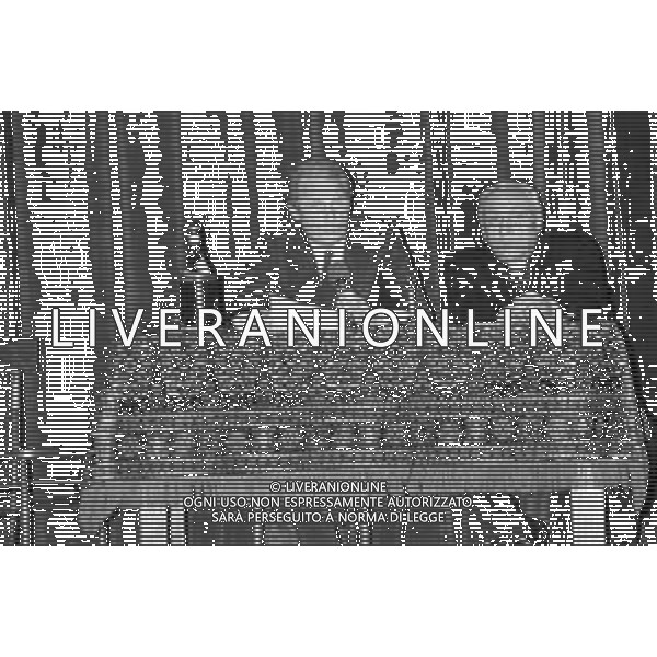 NEG- RETROSPETTIVA GIOVANNI TRAPATTONI ALLENATORE JUVENTUS NELLA FOTO GIOVANNI TRAPATTONI IN CONFERENZA STAMPA A CUSANO MILANINO NELL’ANNO 1985 AG ALDO LIVERANI SAS