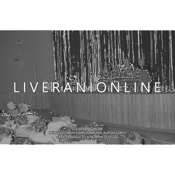 NEG- RETROSPETTIVA GIOVANNI TRAPATTONI ALLENATORE JUVENTUS NELLA FOTO GIOVANNI TRAPATTONI IN CONFERENZA STAMPA A CUSANO MILANINO NELL’ANNO 1985 AG ALDO LIVERANI SAS