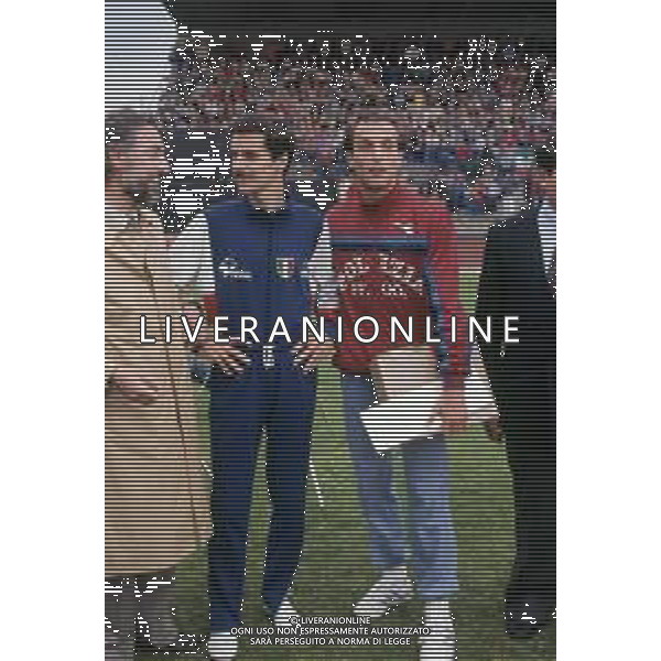 DIAP-RETROSPETTIVA DONATO SABIA ATLETA NELLA FOTO DONATO SABIA NELL\'ANNO 1984 CON ALBERTO COVA AG ALDO LIVERANI SAS