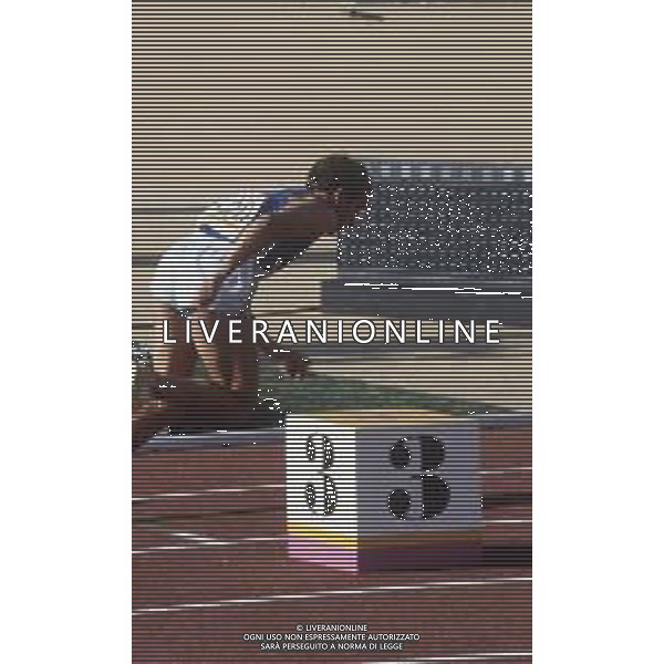 DIAP-RETROSPETTIVA DONATO SABIA ATLETA NELLA FOTO DONATO SABIA NELL\'ANNO 1984 AG ALDO LIVERANI SAS