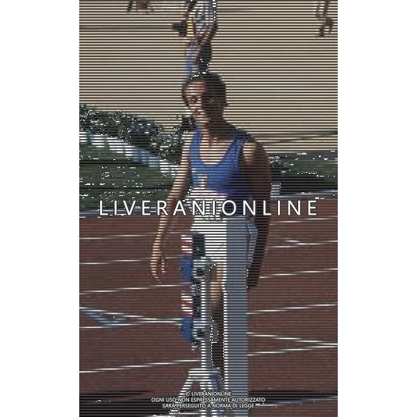 DIAP-RETROSPETTIVA DONATO SABIA ATLETA NELLA FOTO DONATO SABIA NELL\'ANNO 1984 AG ALDO LIVERANI SAS