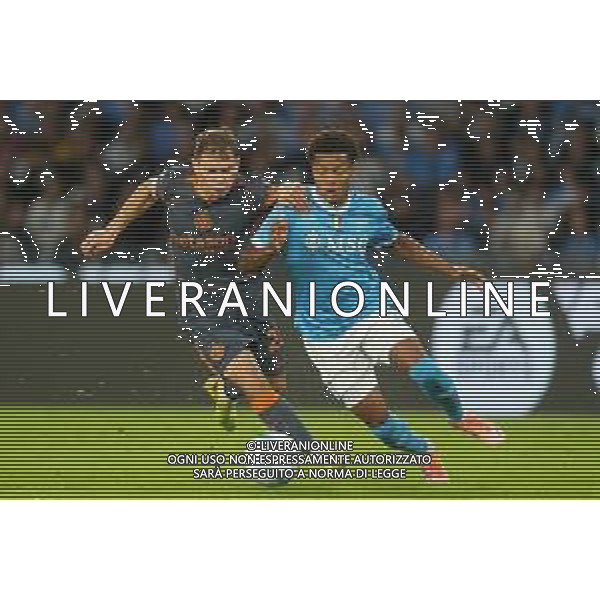 Napoli, Inter Nella Foto: Nicolo’ Barella, David Neres Foto Mosca, Ag.Liverani -NAPOLI vs INTER CAMPIONATO CALCIO SERIE A 25.10.2025 ©MOSCA - AGENZIA ALDO LIVERANI SAS