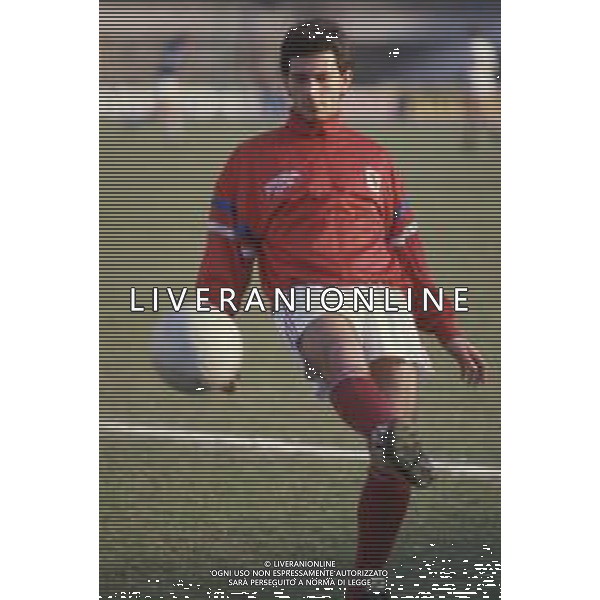 DIAP-RETROSPETTIVA GIORGIO BRESCIANI CALCIATORE NELLA FOTO GIORGIO BRESCIANI CON LA MAGLIA DEL TORINO CALCIO NELL\'ANNO 1987-1988 AG ALDO LIVERANI SAS