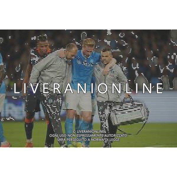 Napoli, Inter Nella Foto: Kevin De Bruyne infortunato dopo il rigore Foto Mosca, Ag.Liverani -NAPOLI vs INTER CAMPIONATO CALCIO SERIE A 25.10.2025 ©MOSCA - AGENZIA ALDO LIVERANI SAS