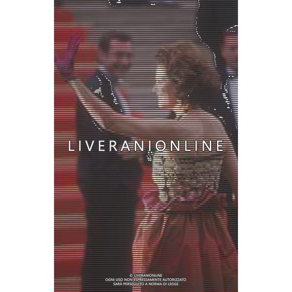 DIAP-RETROSPETTIVA CLAUDIA CARDINALE ATTRICE NELLA FOTO CLAUDIA CARDINALE A CANNES NELL\'ANNO 1988 AG ALDO LIVERANI SAS