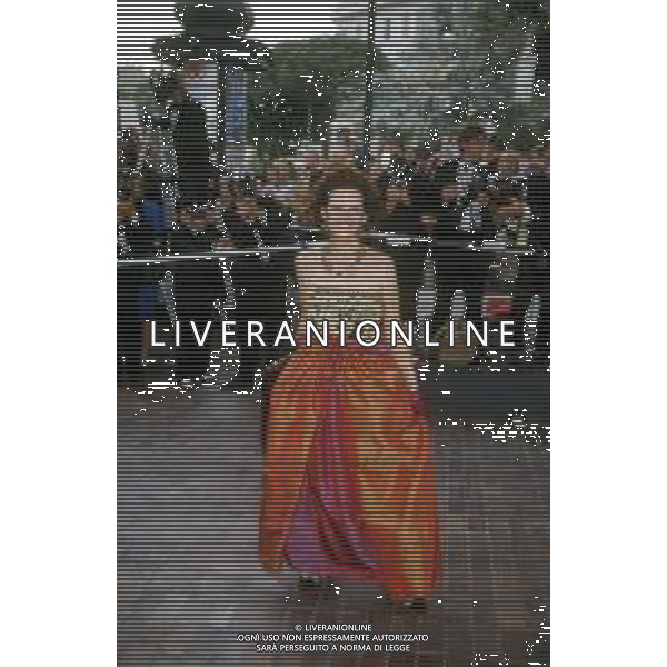 DIAP-RETROSPETTIVA CLAUDIA CARDINALE ATTRICE NELLA FOTO CLAUDIA CARDINALE A CANNES NELL\'ANNO 1988 AG ALDO LIVERANI SAS