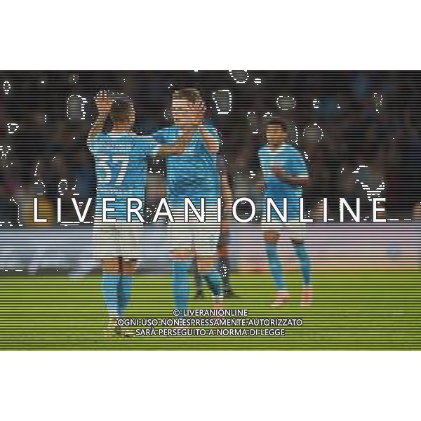 Napoli, Inter Nella Foto: esultanza Scott Francis Mctominay Foto Mosca, Ag.Liverani -NAPOLI vs INTER CAMPIONATO CALCIO SERIE A 25.10.2025 ©MOSCA - AGENZIA ALDO LIVERANI SAS